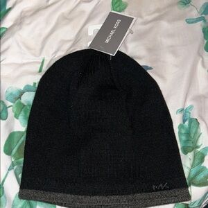 Michael Kors Black & Gray Beanie MK